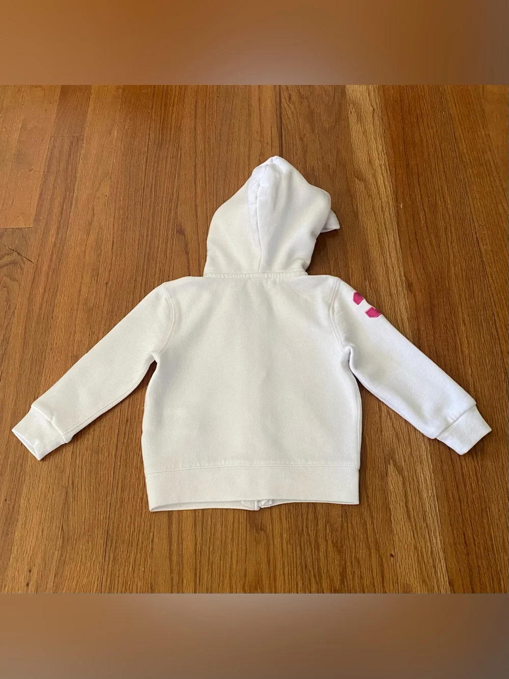 Ralph Lauren Hooded Zip Sweatshirt with Big Pink Pony